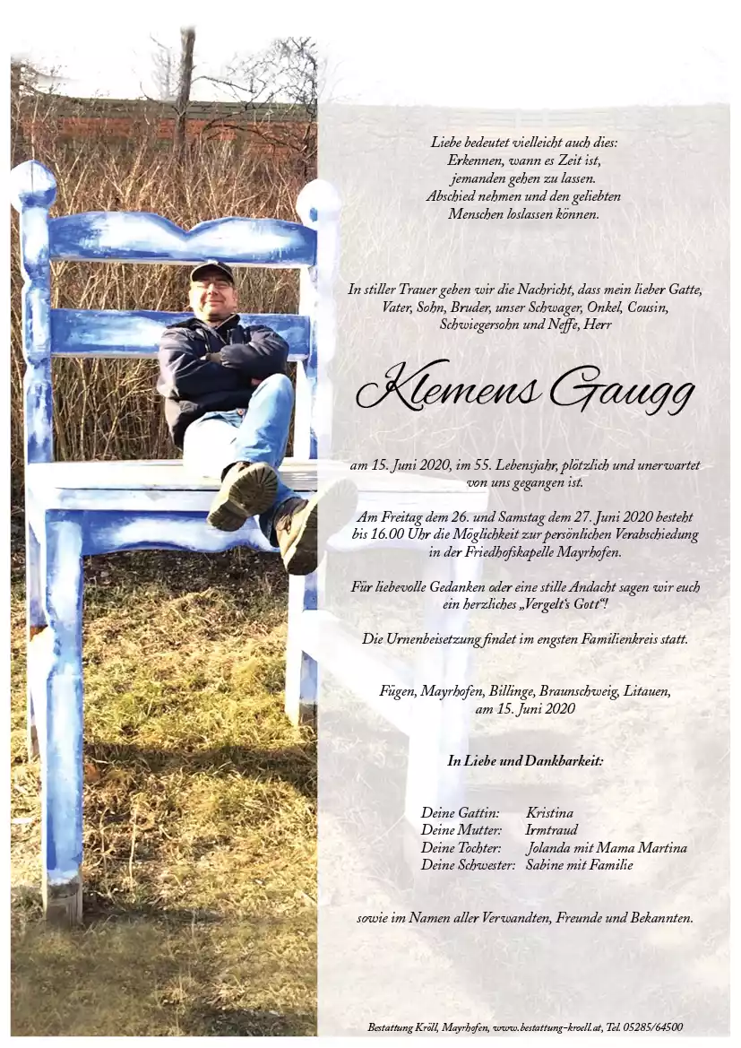 Parte von Klemens Gaugg